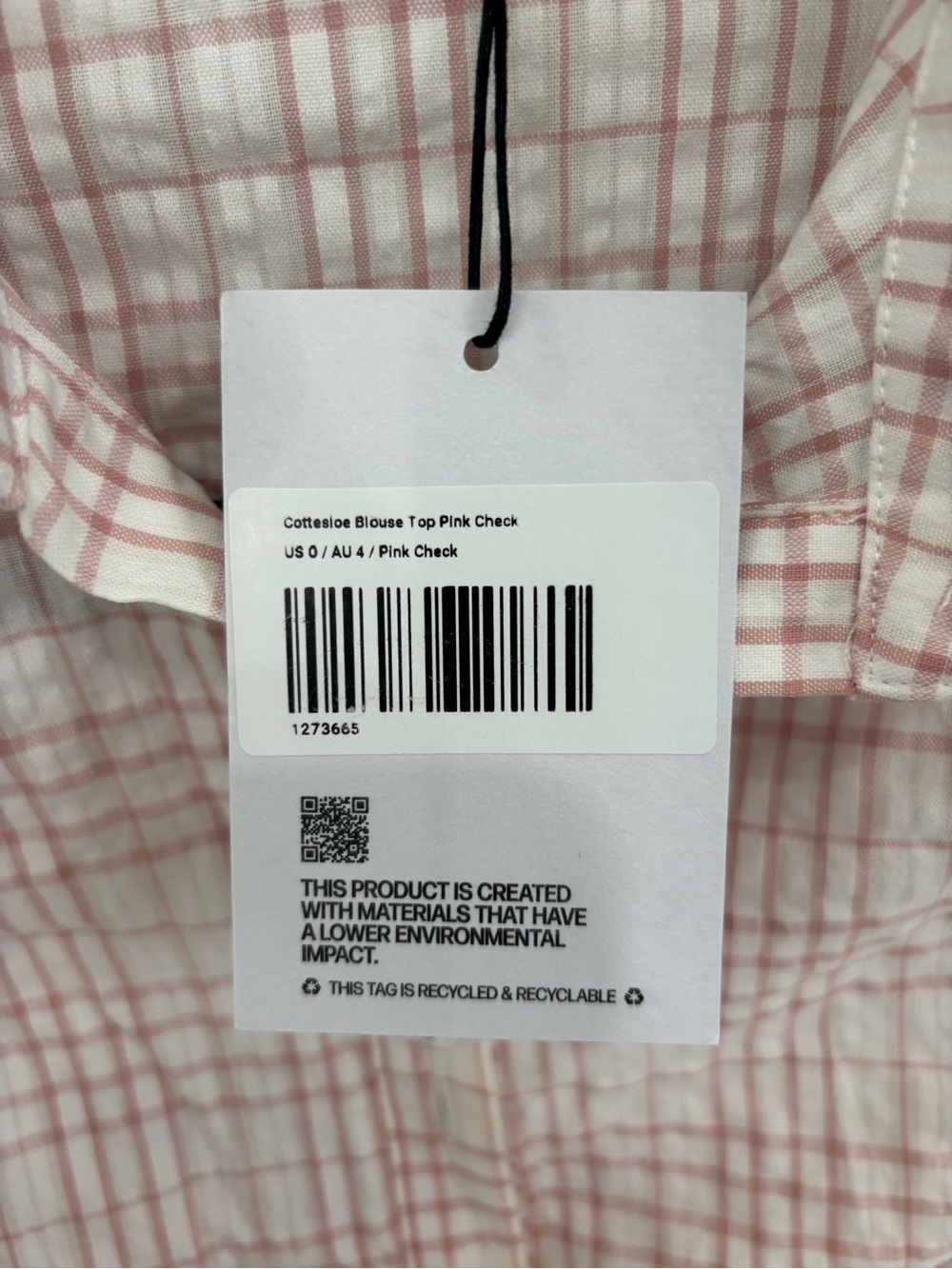 Princess Polly Pink Plaid Short-Sleeve Button Down Top - Picture 6 of 7